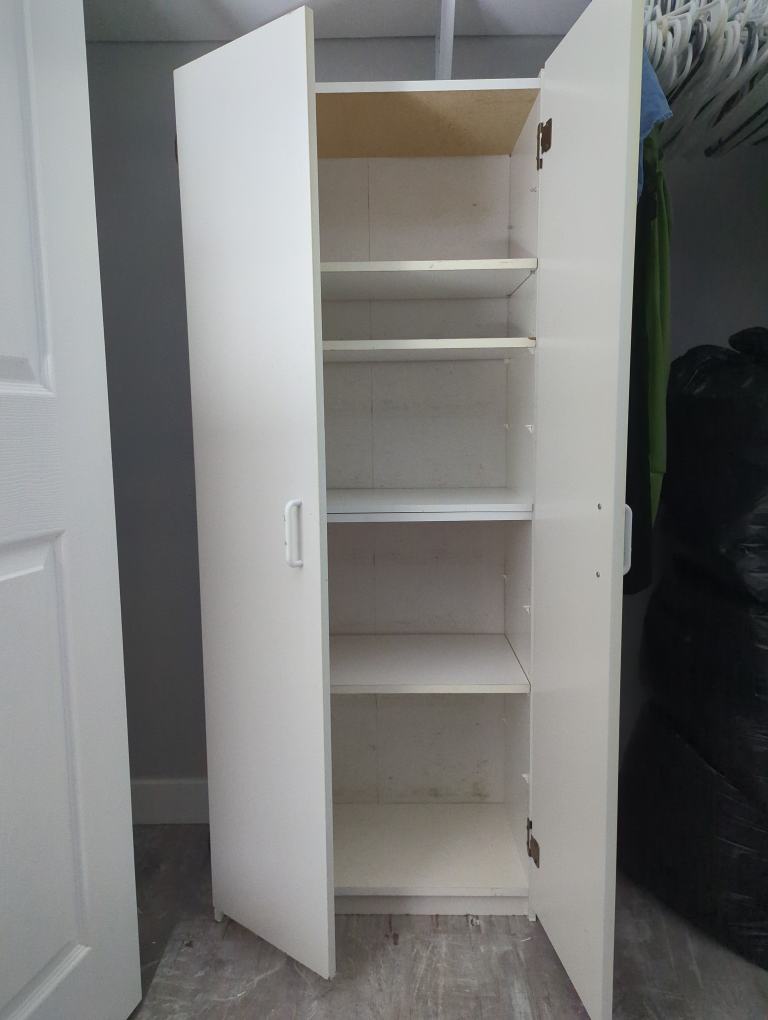White Storage Cabinet - photo 2