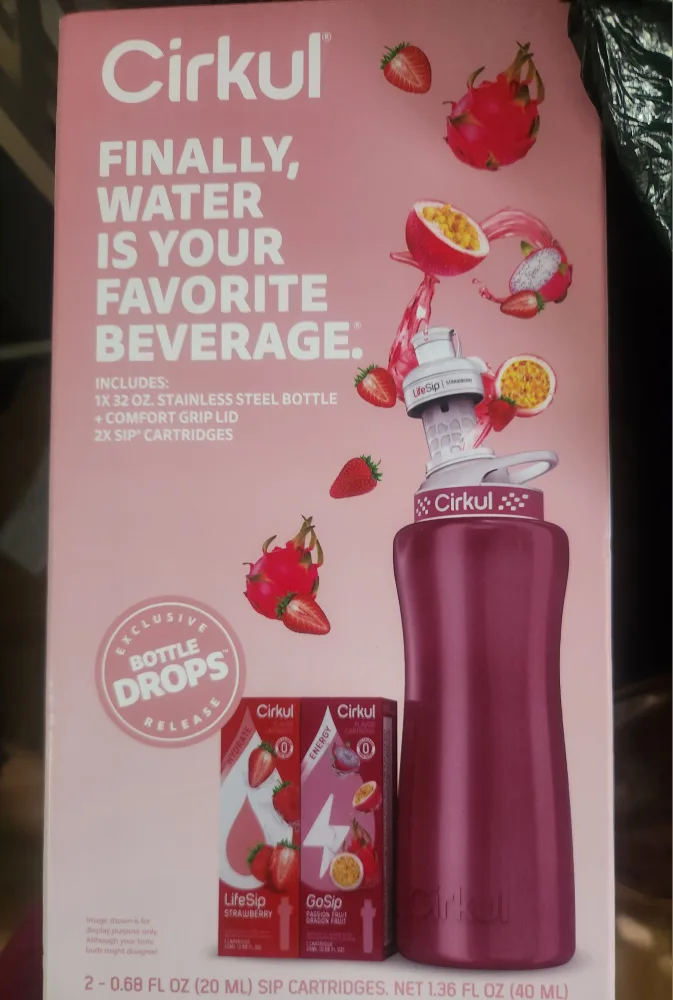 New Cirkul 32oz Rose Gold Water Bottle Starter Kit image indicator(4)