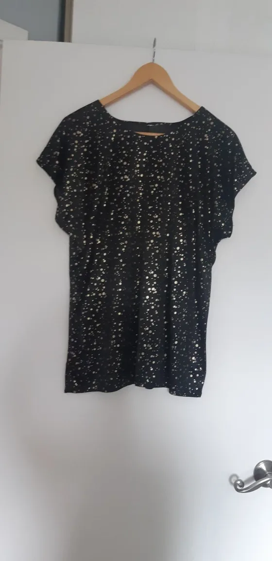 Black & Gold Polka Dot Blouse thumbnail