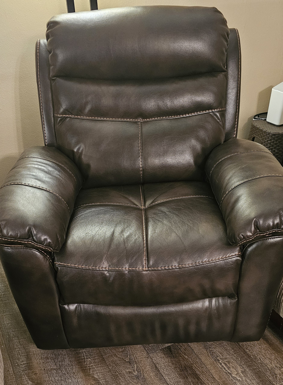 Brown Leather Recliner - photo 2