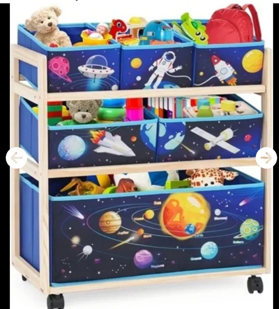 New Kids Toy Storage Organizer with Wheels thumbnail