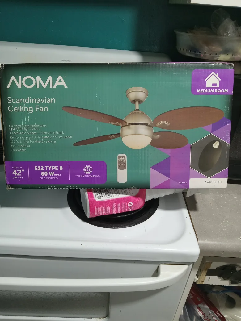 NOMA Scandinavian Ceiling Fan thumbnail