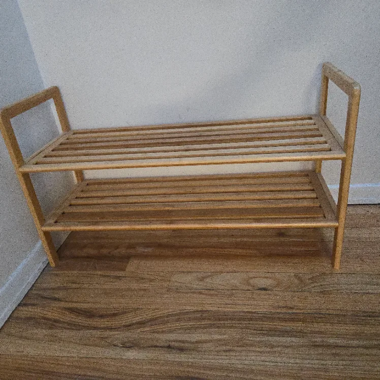 Bamboo Wooden Shoe Rack image indicator(3)