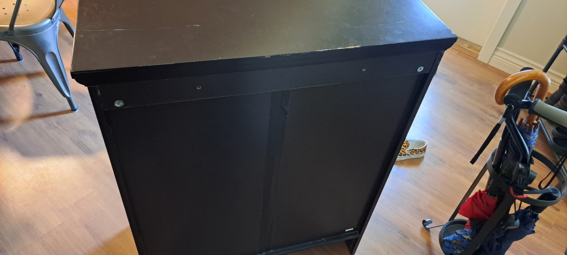 Black Cabinet with Shelves - photo 3