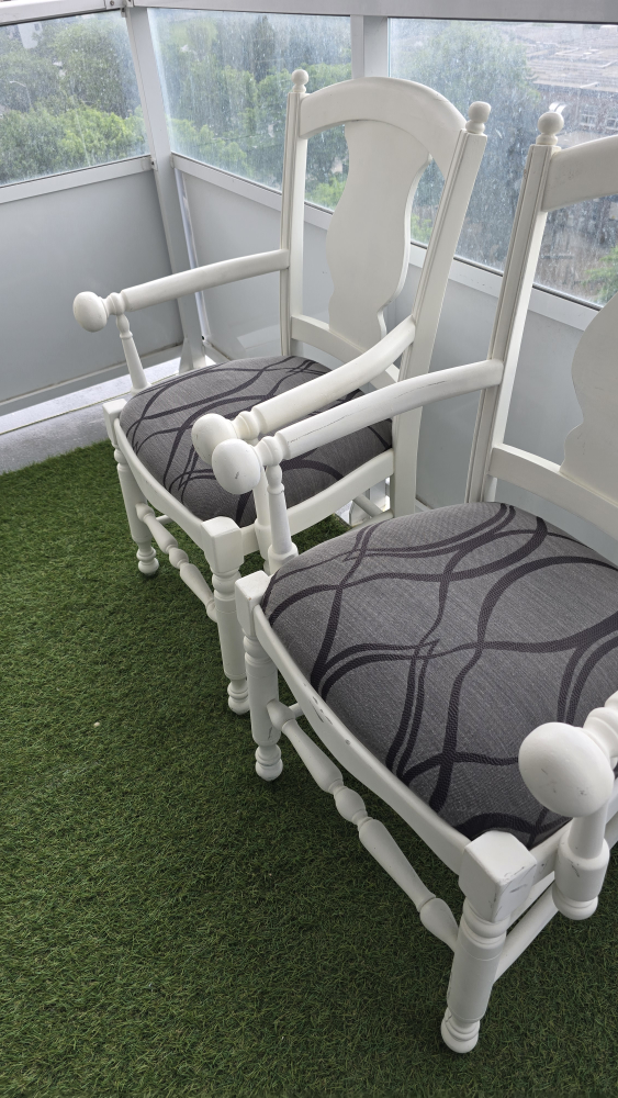 Set of 2 White Armchairs - photo 2