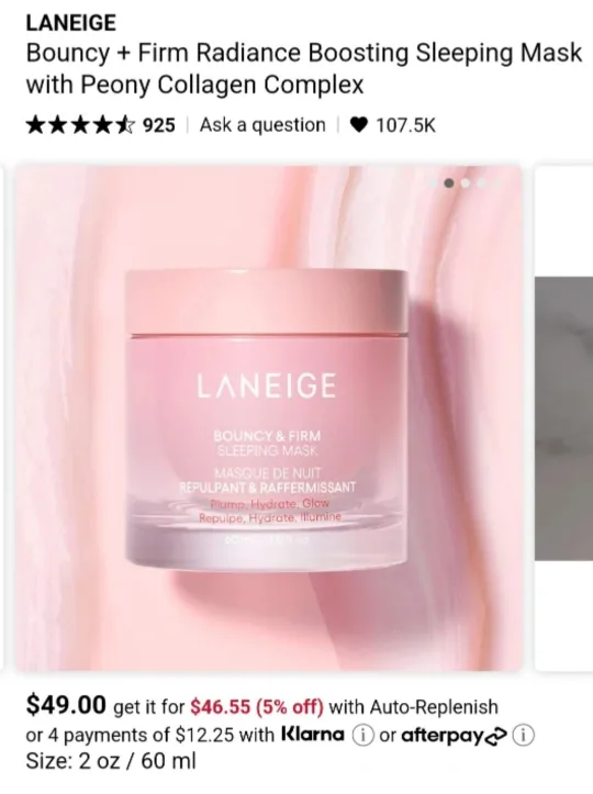 Laneige Sleeping Mask Duo image indicator(4)