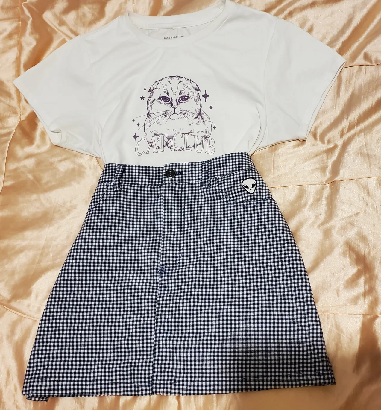 Pull & Bear mini plaid skirt image indicator(5)