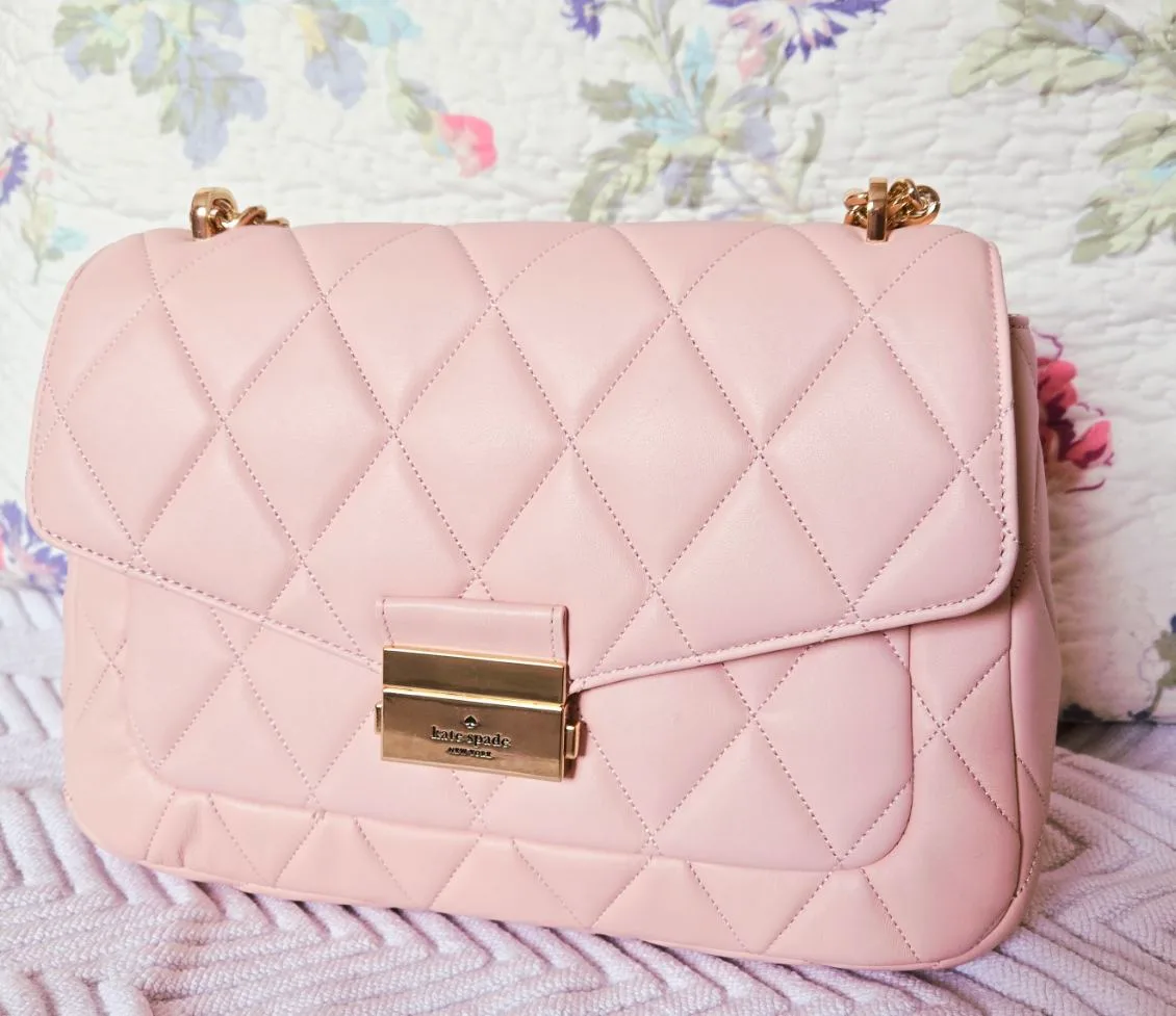 Kate Spade Pink Quilted Handbag thumbnail