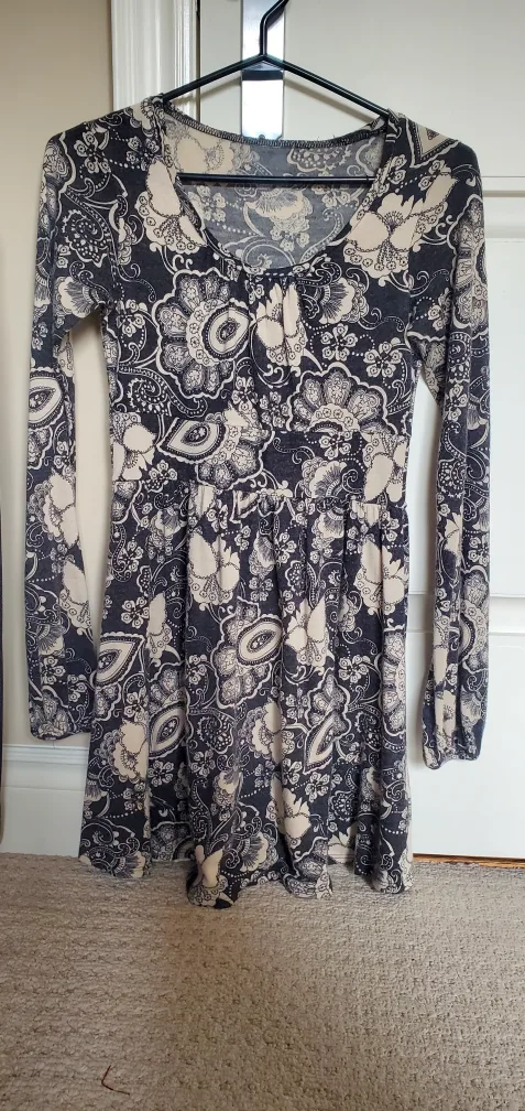Floral Print Long Sleeve Dress thumbnail