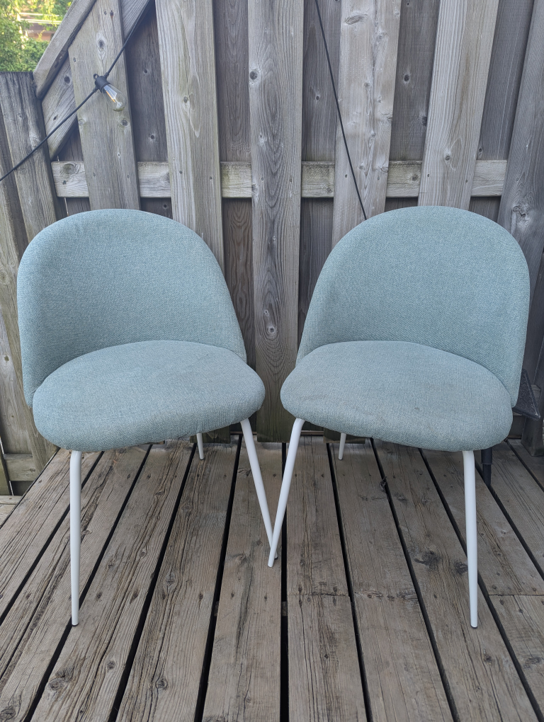 Pair of Teal Accent Chairs