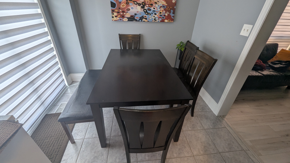 Dining Table with Chairs and Bench