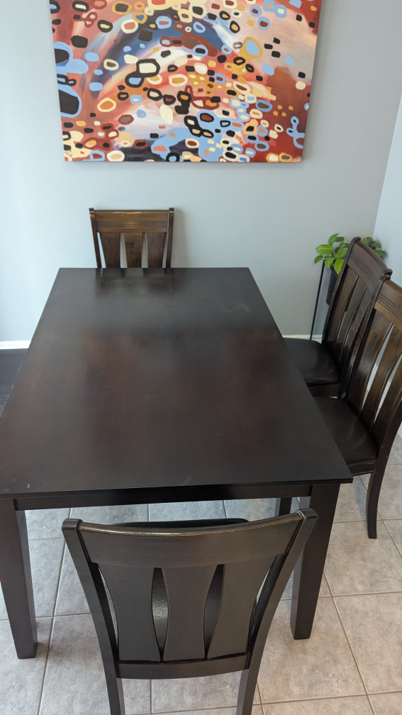 Dining Table with Chairs and Bench - photo 3