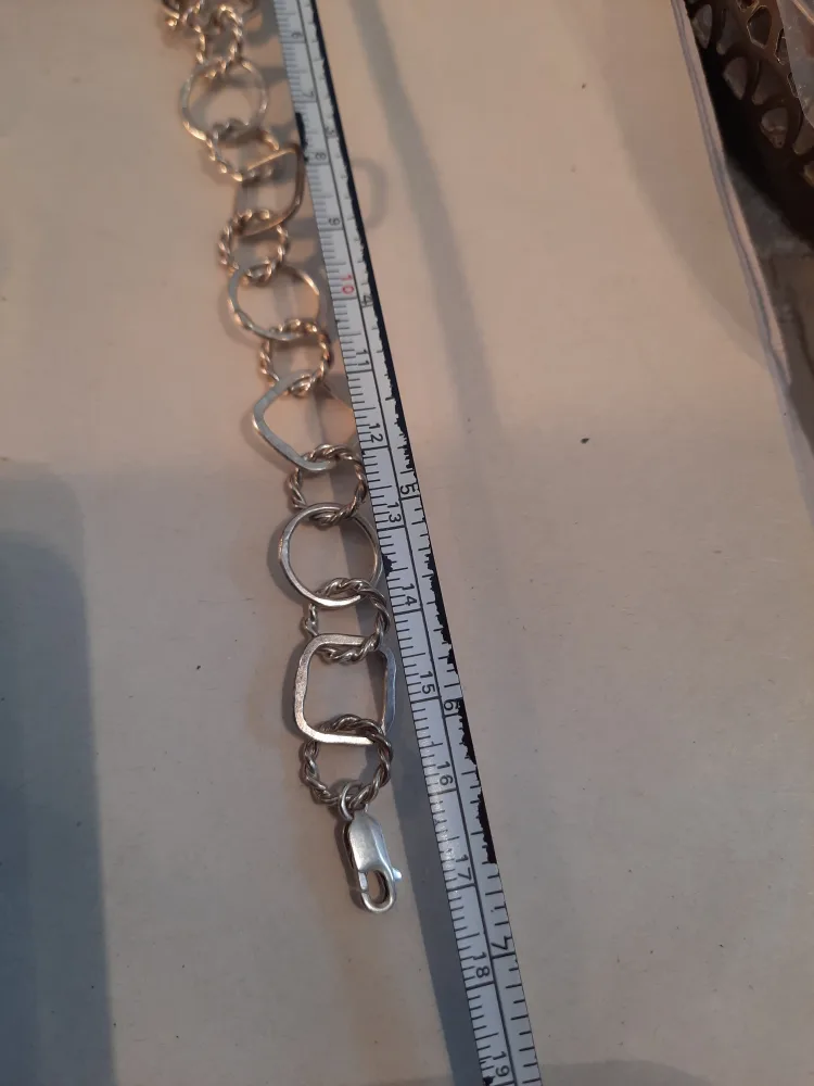 Sterling Silver Chain Bracelet & Earrings Set image indicator(7)