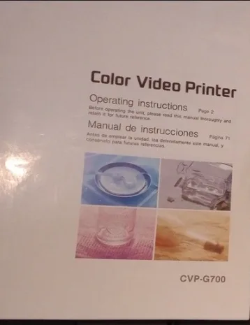 Sony CVP-G700 Color Video Printer image indicator(3)