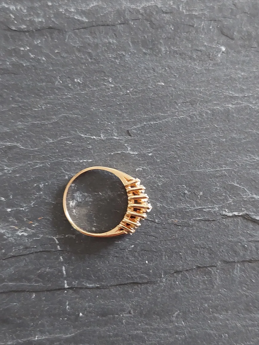 Gold Stairway Ring with Brilliant Cut Marquise Diamonds image indicator(4)