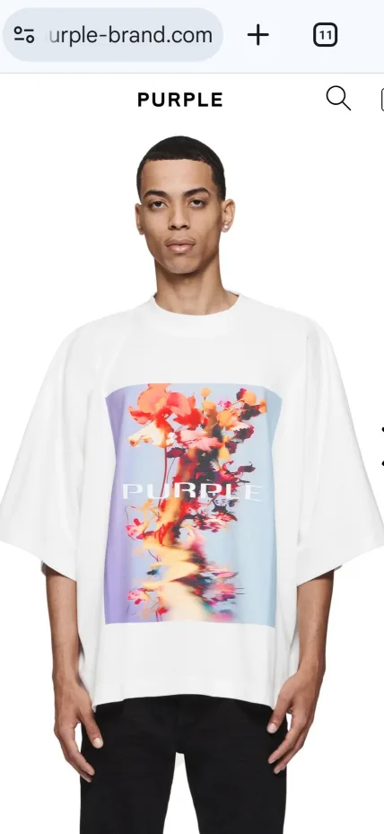Purple Brand - Floral Smudge Tee image indicator(2)