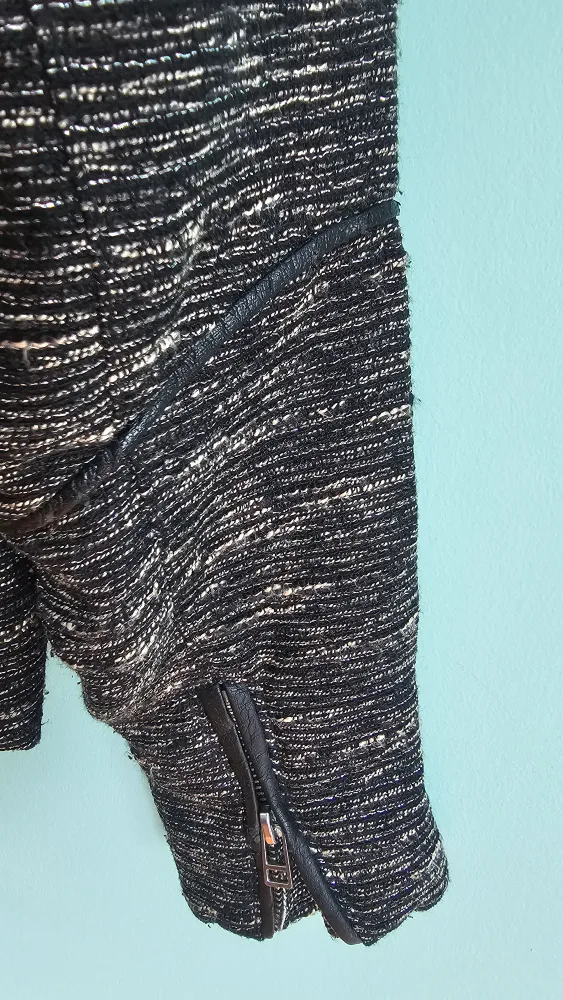 H&M Black and White Tweed Jacket image indicator(4)