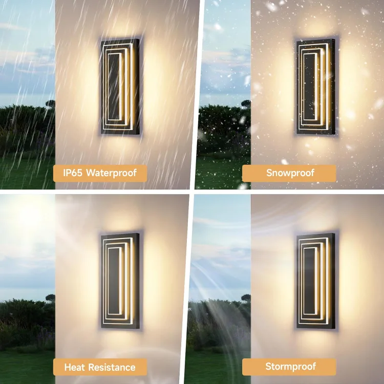 3 Tier Outdoor Wall Sconces BNIB image indicator(3)