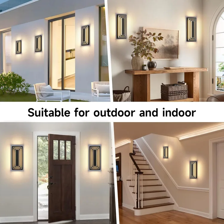 3 Tier Outdoor Wall Sconces BNIB image indicator(8)