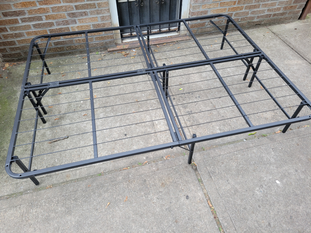 Folding FULL size metal bed frame - Easy Assembly