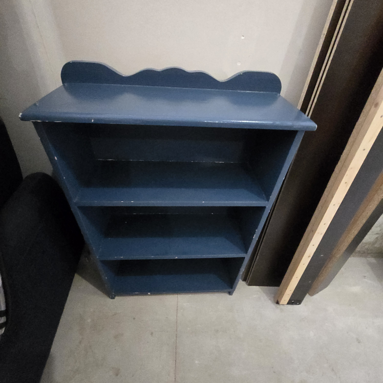 Blue Wooden Bookcase