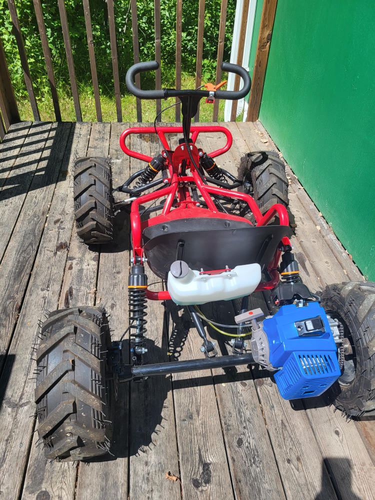 Off-Road Go-Kart with Studded Tires