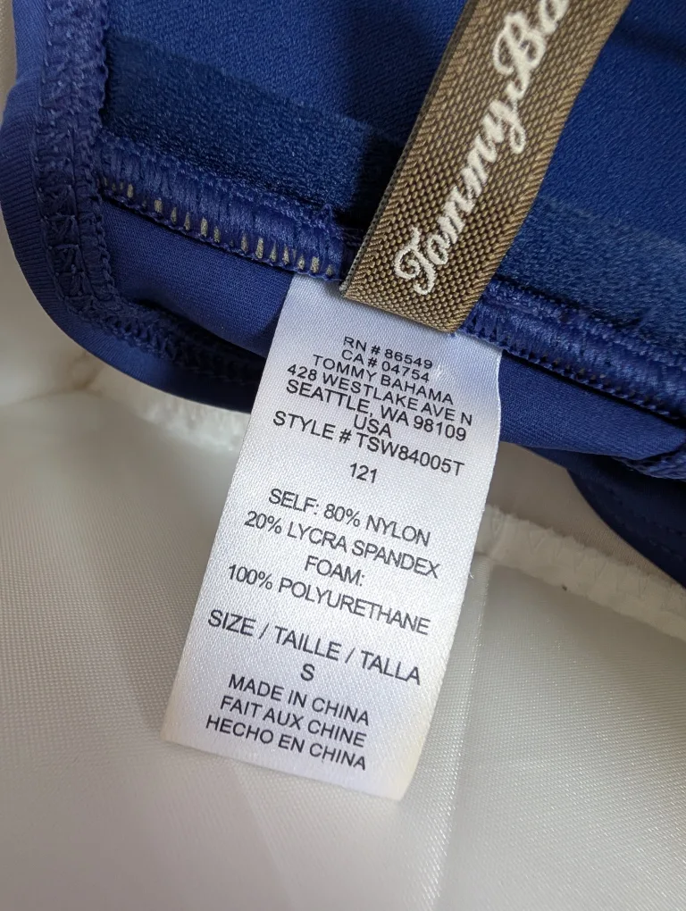 Navy Royal Blue Bandeau Bikini Top 💙 image indicator(7)