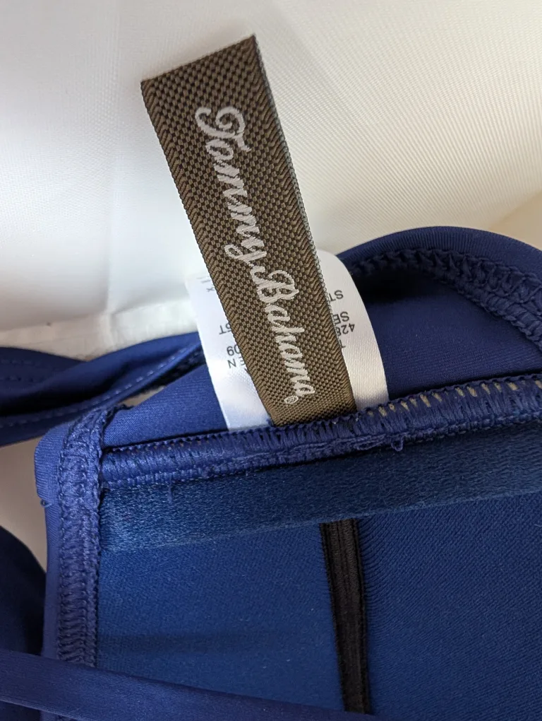 Navy Royal Blue Bandeau Bikini Top 💙 image indicator(9)