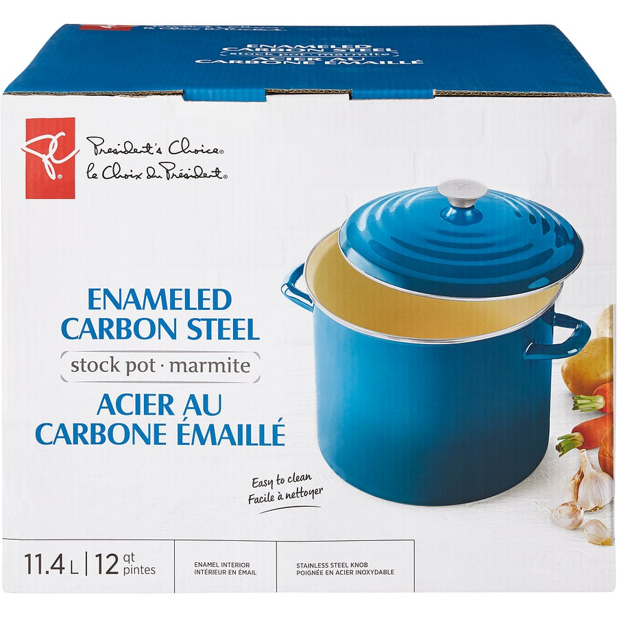 Brand New 12 qt Enameled Carbon Steel Stock Pot – Matte - photo 2