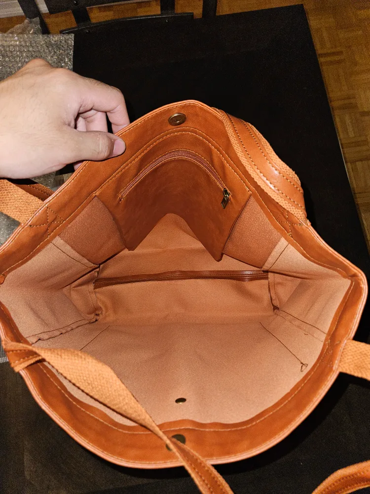 New Brown Leather Handbag from Omelia & Oliver image indicator(5)
