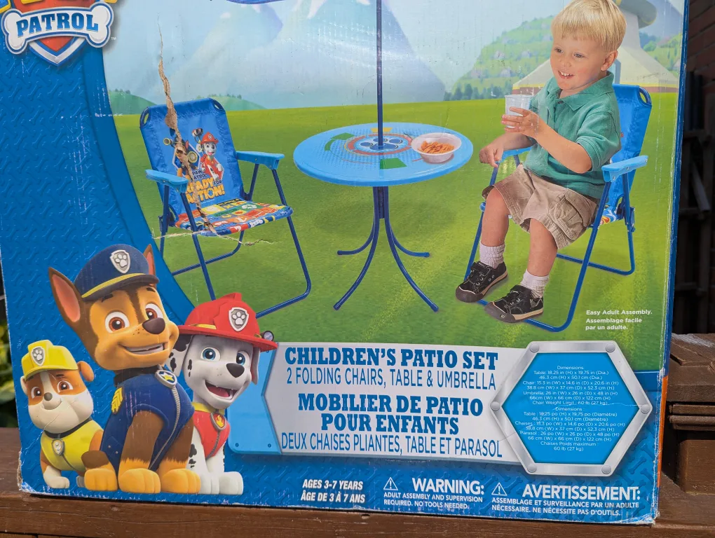 Summer Time Fun - Paw Patrol Children's Patio Set ~ *NEW* image indicator(3)
