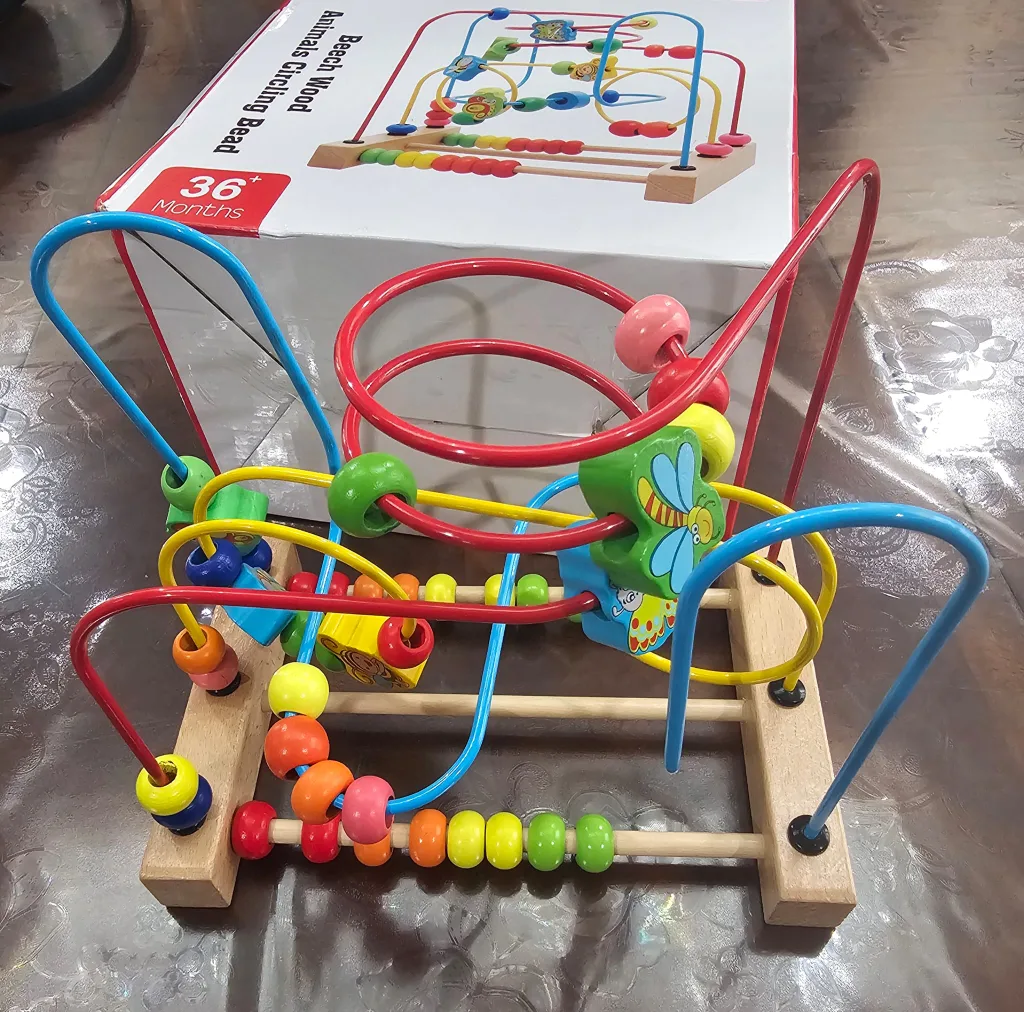 Joqutoys Beech Wood Animals Circling Bead Maze - New thumbnail