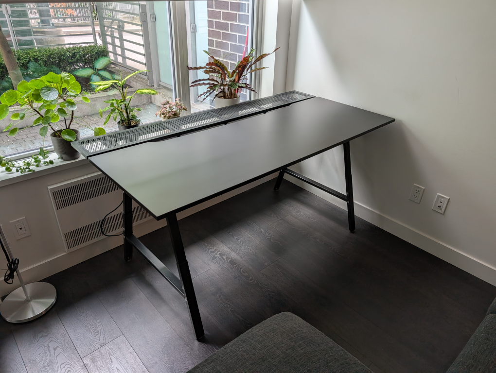 Ikea Utespelare Gaming Desk with Beaver Peak Desk Mat - photo 2