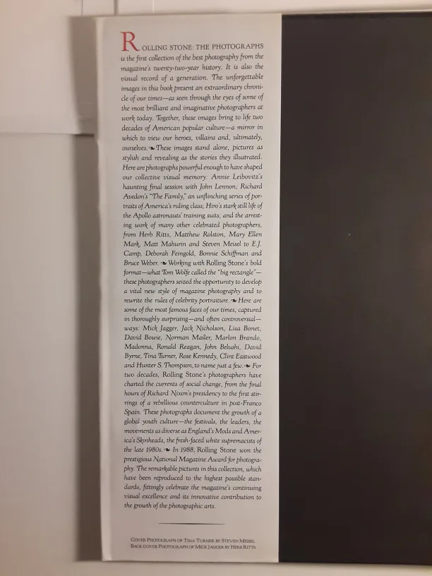 *RARE* Rolling Stone: The Photographs | 1st Ed. image indicator(2)
