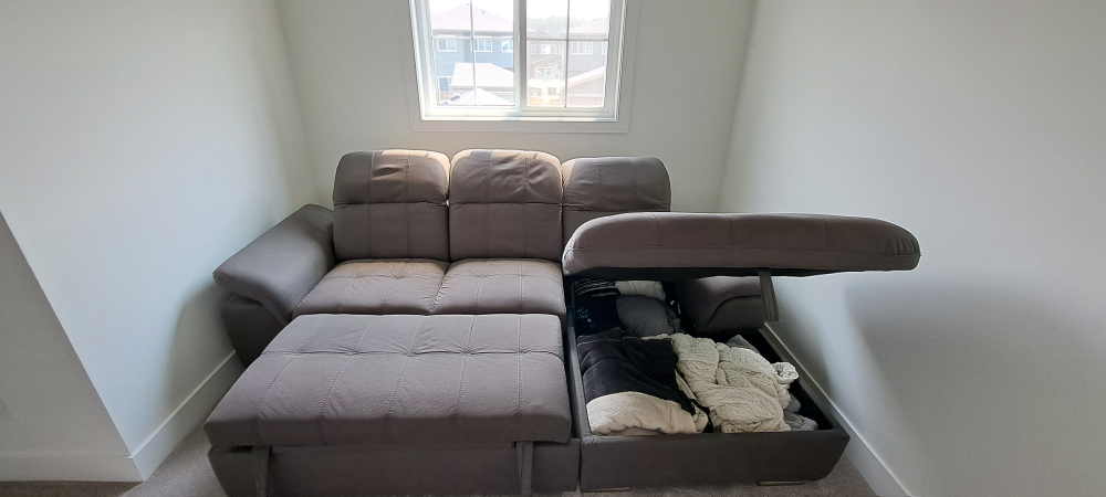 Sectional Sofa Bed with Storage - photo 3