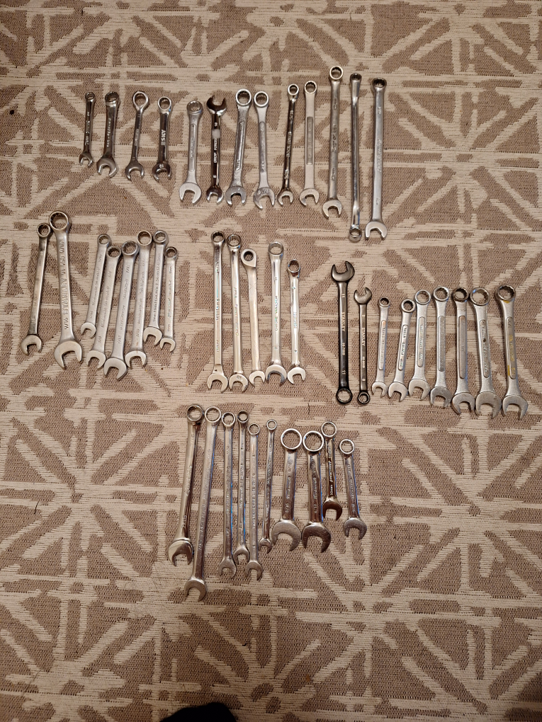 wrench lot various sizes