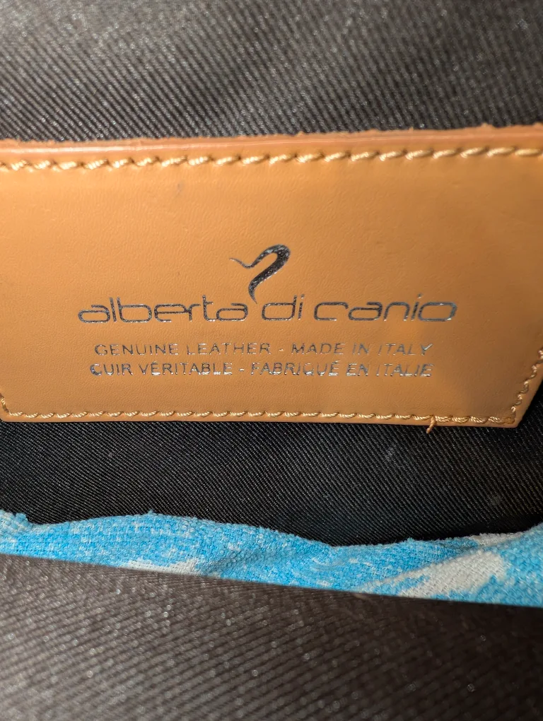 Alberta Di Canio Leather Handbag Brand New image indicator(3)