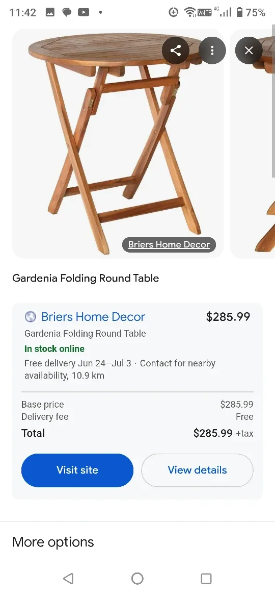 Gardenia Outdoor Folding Chair and Table Set image indicator(8)