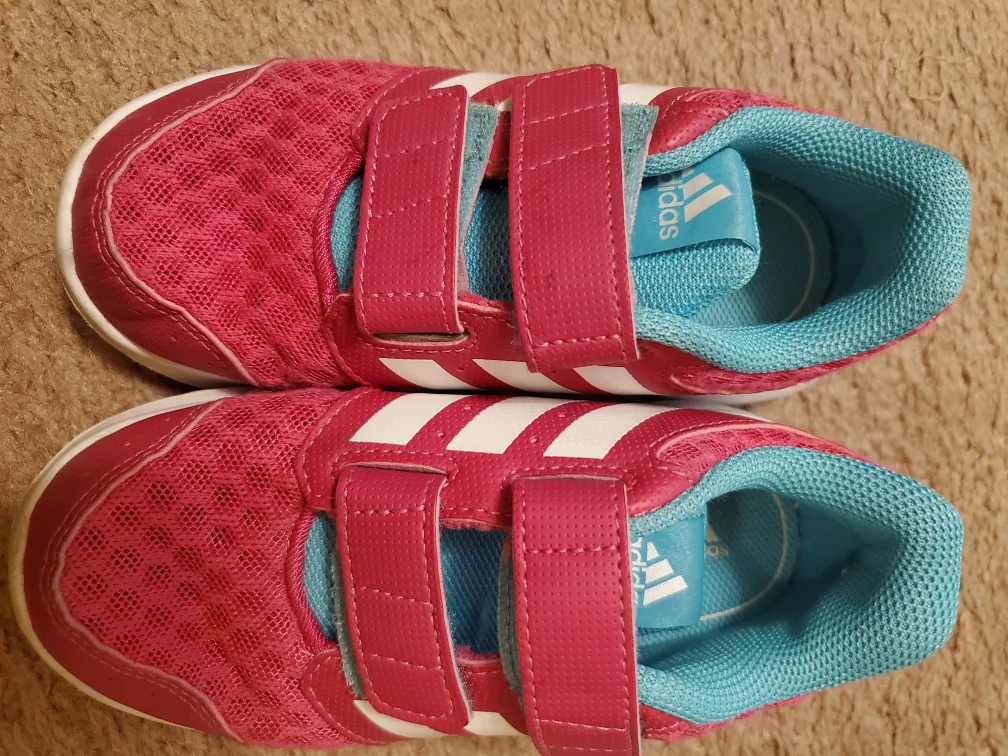 Adidas Pink Toddler Shoes 10 1/2 thumbnail