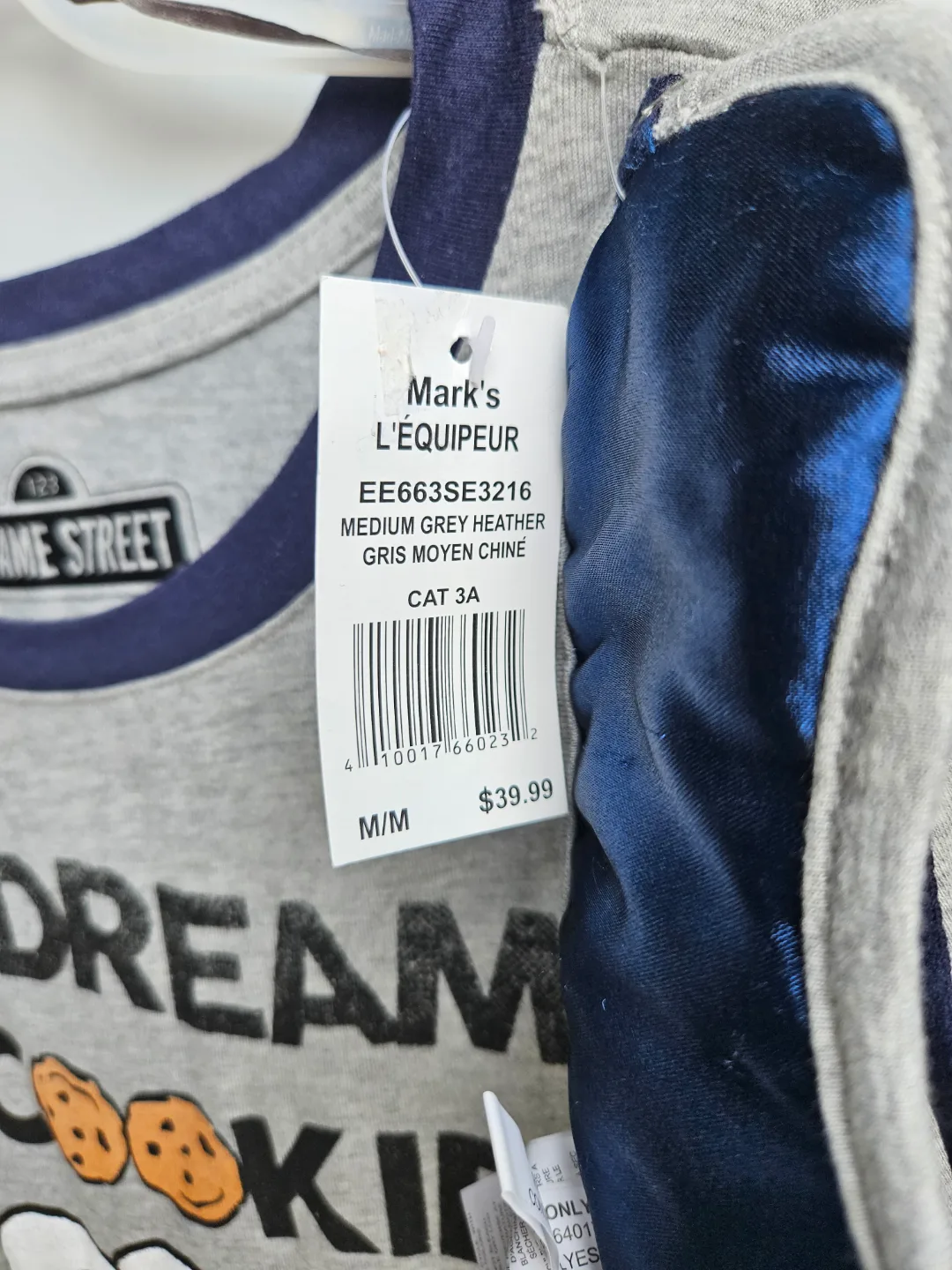 Girls Med Sesame Street Cookie Monster Nightgown image indicator(2)