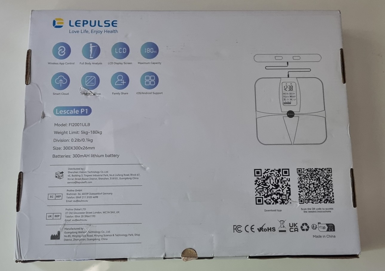 Lepulse Lescale P1 Smart Scale - photo 2