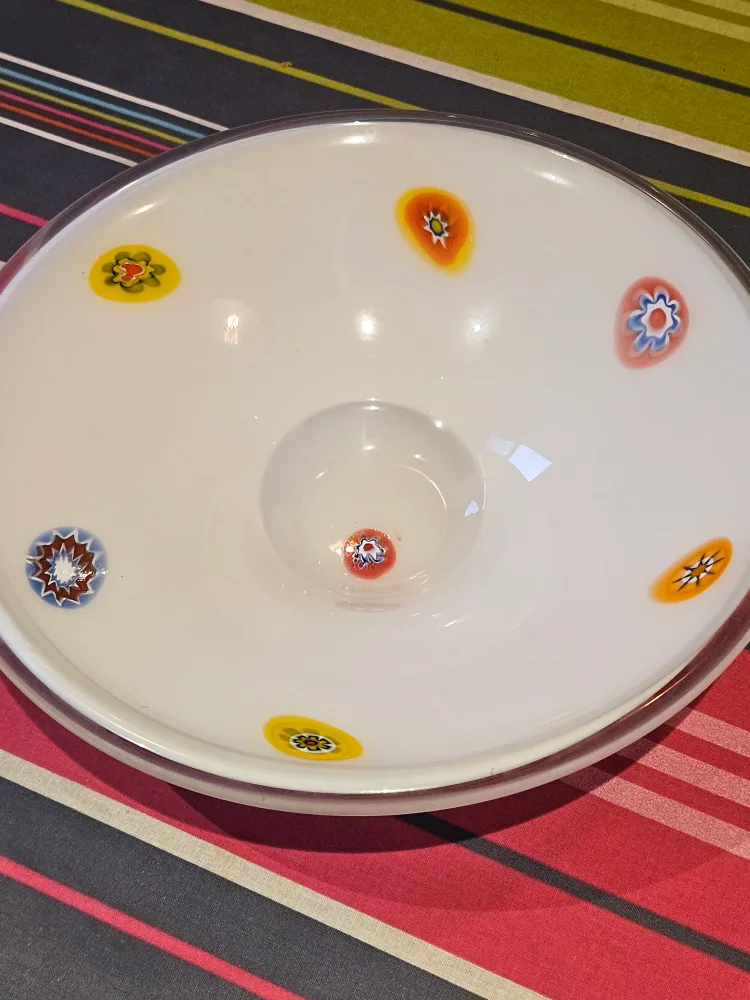 Millefiori Style Art Glass Bowl thumbnail