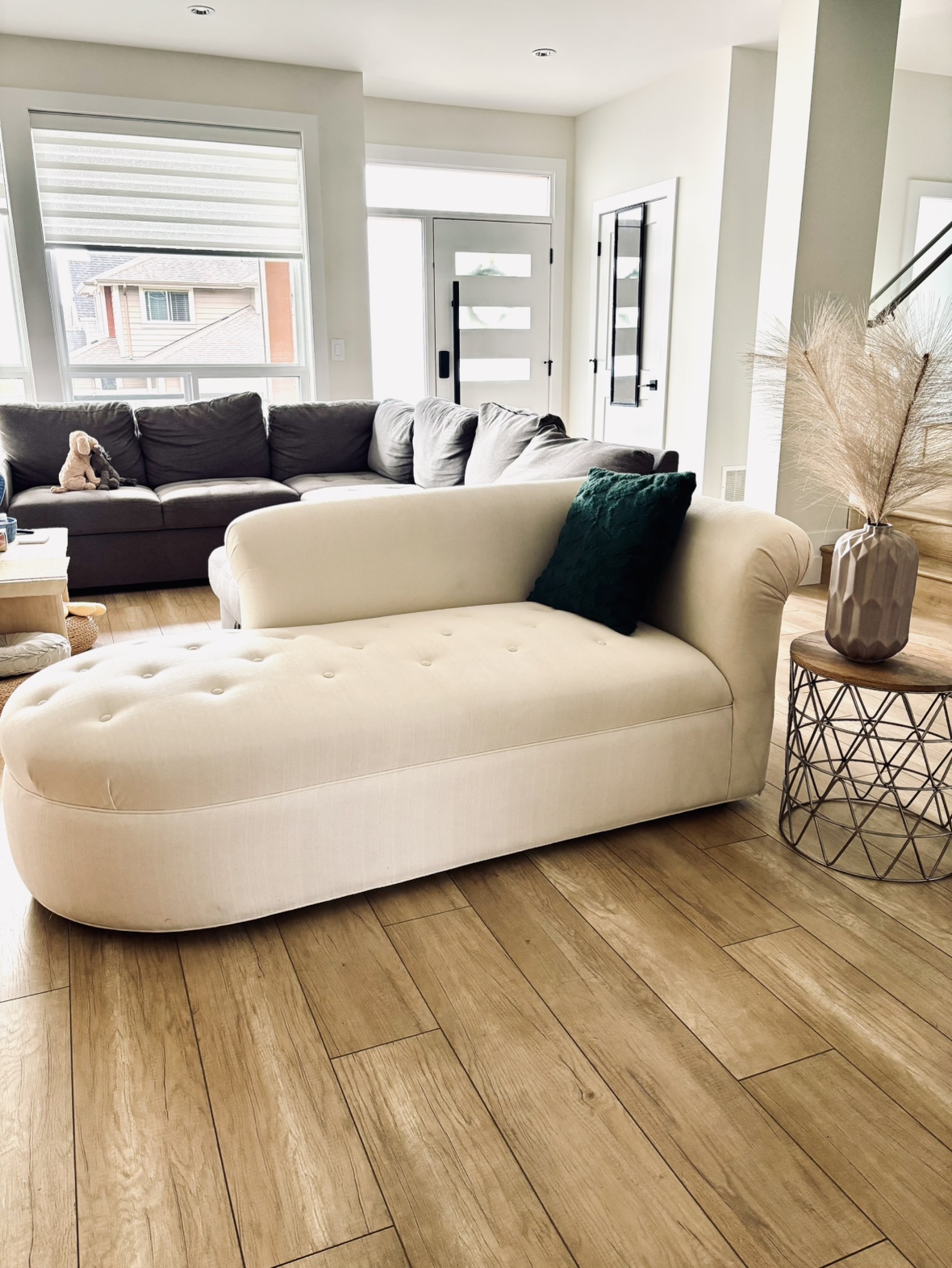 Cream Chaise Lounge