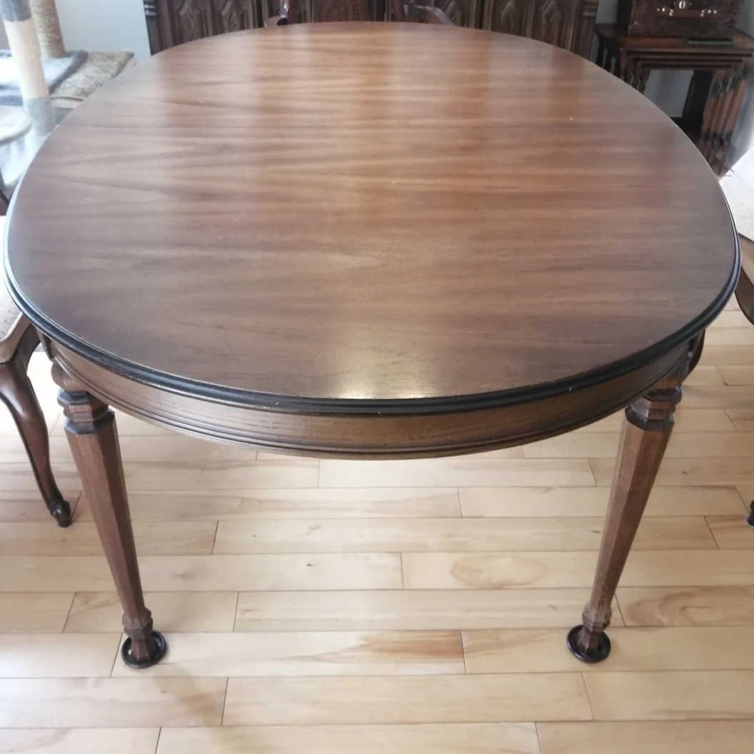 Vintage Oval wooden Dining Table - photo 2