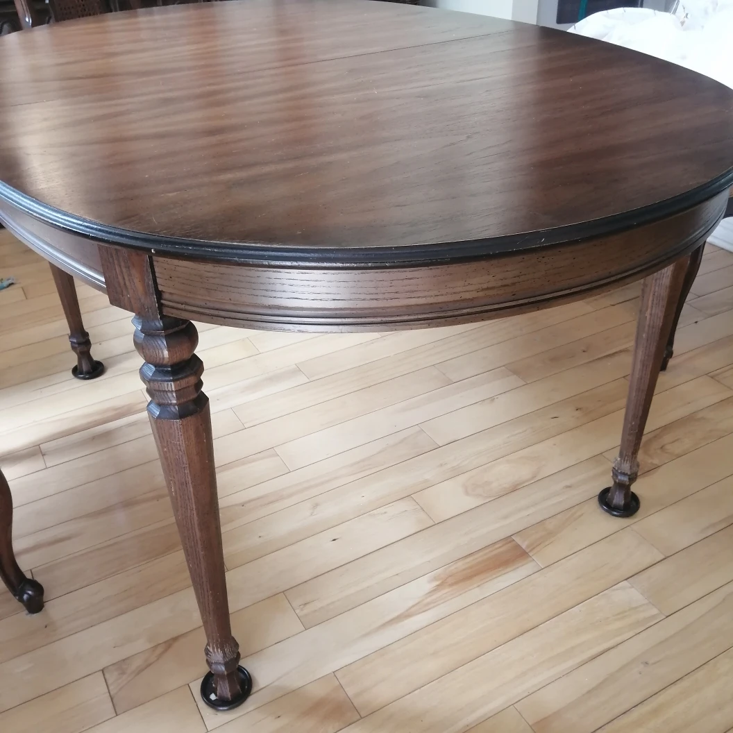 Vintage Oval wooden Dining Table - photo 3