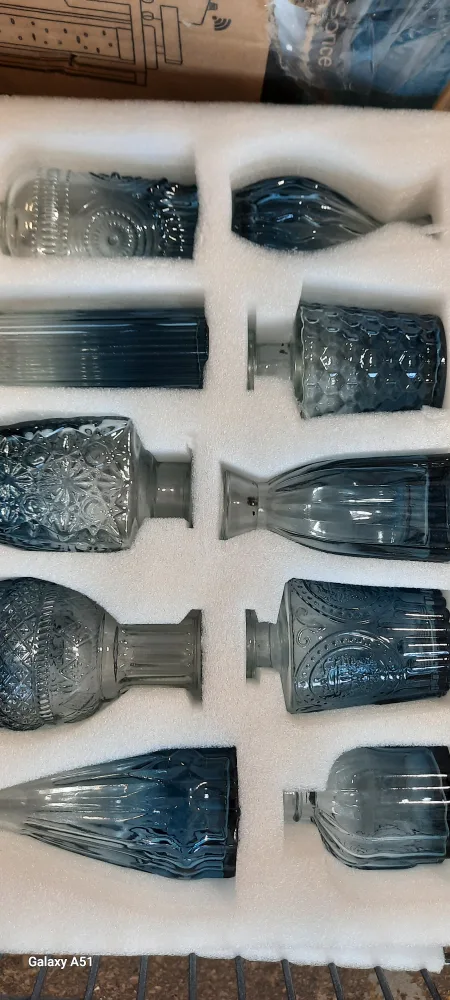 Set of Decorative Glass Vases image indicator(2)