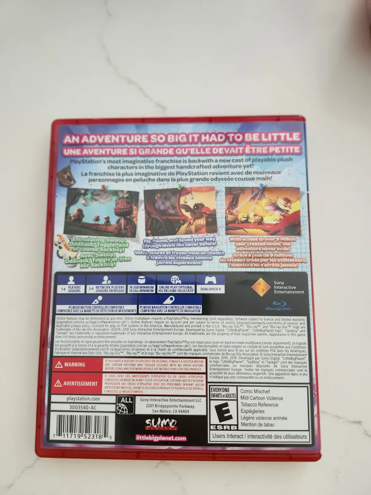 Little Big Planet 3 Playstation 4 Game image indicator(2)