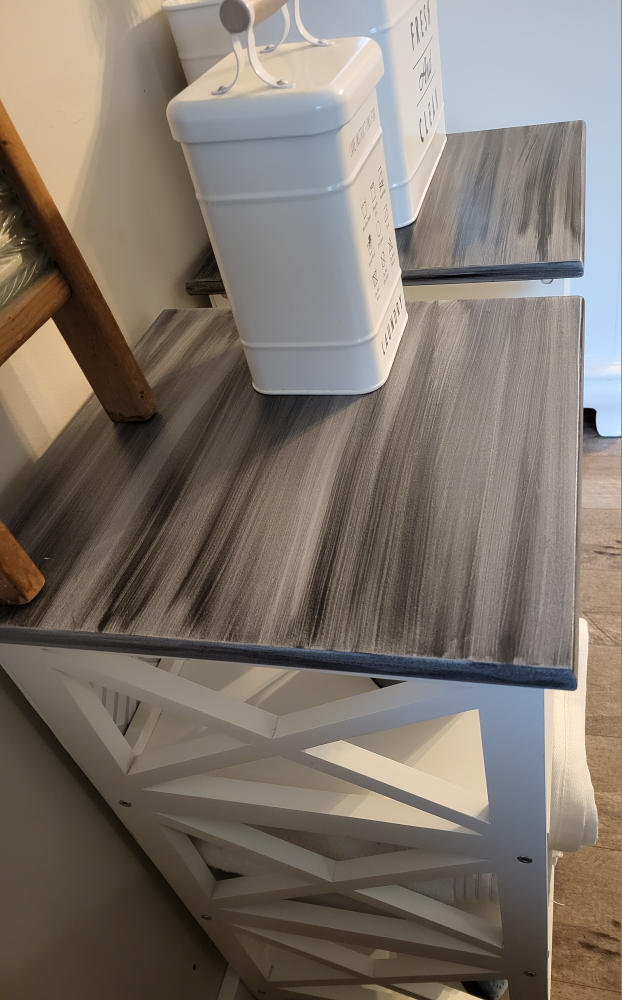 White storage Shelves With Grey Tops - photo 4
