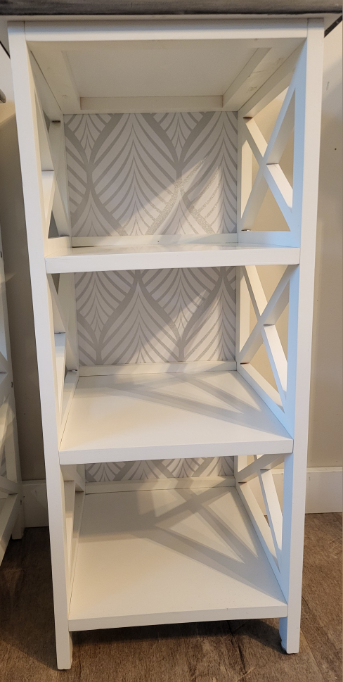 White storage Shelves With Grey Tops - photo 5