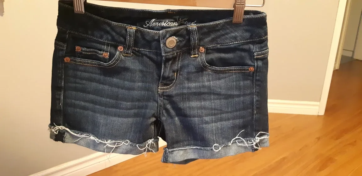 American Eagle Denim Shorts - Size 0 thumbnail